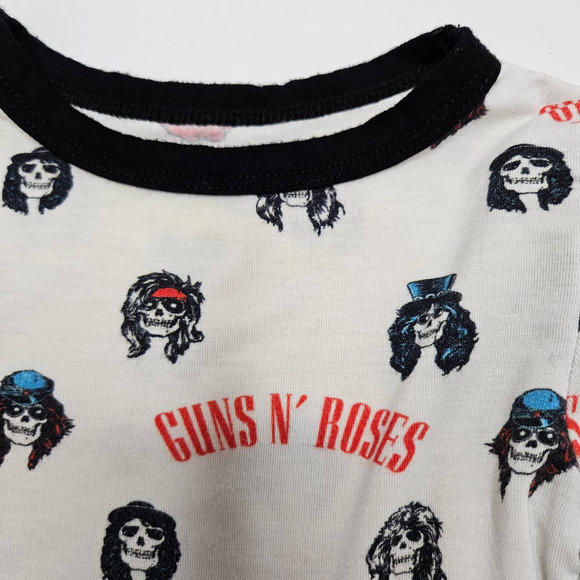Rowdy Sprout Guns N Roses Long Sleeve Thermal Set 6-12m Months 2pc PJs Band - Picture 3 of 8